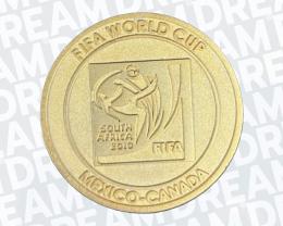 28   -  GAME ENGRAVED MEDAL | 2010 FIFA WORLD CUP QUALYFIERS | REFEREE PARTICIPATION MEDAL