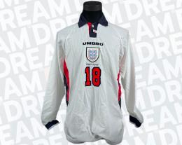 20   -  ALAN SHEARER #18 | 1998 FRIENDLY ENGLAND | GAME ISSUED vs CHILE