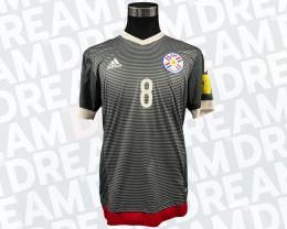 89   -  LUCAS BARRIOS #8 | 2018 WC QUALY PARAGUAY | GAME WORN  vs CHILE