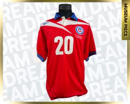 24   -  FABIAN ESTAY'S COLLECTION | 1998 WORLD CUP CHILE | GAME WORN vs ITALY | MUSEUM PIECE