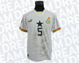 47   -  THOMAS PARTEY #5 | 2022 WORLD CUP GHANA | GAME WORN vs URUGUAY | UNWASHED