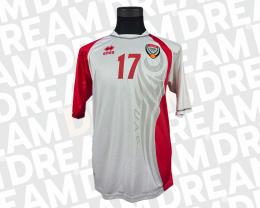 112   -  FERNANDO MENESES COLLECTION| YOUSIF JABER #17 |2010 UAE|GAME WORN vs CHILE