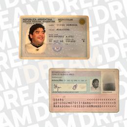 53   -  DIEGO MARADONA | 2002 PERSONAL MERCOSUR  ID | WINNING PROVENANCE |MUSEUM PIECE