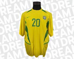 63   -  EDILSON CAPETINHA #20 | 2002 FRIENDLY BRAZIL | GAME WORN vs PARAGUAY