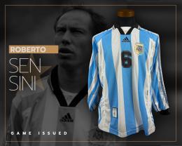 36   -  ROBERTO SENSINI #6 | 1998 ARGENTINA FRIENDLY| vs CHILE | PLAYER COLLECTION