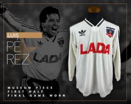 58   -  LUIS PEREZ #19 | 1991 COLO-COLO | FINAL GAME FIRST HALF vs OLIMPIA | MUSEUM PIECE | AMAZING PROVENANCE STORY