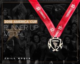 92   -  CHILE WOMEN RUNNER UP MEDAL | 2018 AMERICA CUP 