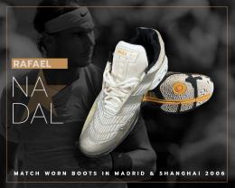 10   -  RAFAEL NADAL | 2006 ATP MADRID & SHANGAI | MATCH WORN BOOTS