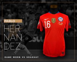 101   -  PABLO HERNANDEZ #10 | 2019 CHILE AMERICA CUP | GAME WORN vs URUGUAY