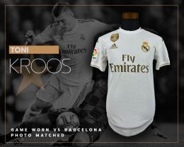 15   -  TONI KROOS #8 | 2019/20 R. MADRID | GAME WORN VS BARCELONA | WINNING PROVENANCE | PHOTO-MATCHED