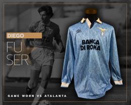 18   -  DIEGO FUSER #7 | 1992/93 LAZIO | GAME WORN VS ATALANTA