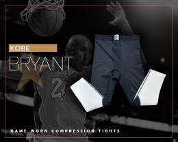 2   -  KOBE BRYANT | NIKE GAME WORN | PLAYER EXCLUSIVE | 3/4 PADDED COMPRESSION TIGHTS