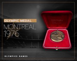 3   -  OFFICIAL BRONZE OLYMPIC MEDAL | JJOO MONTREAL 1976 | IN CASE