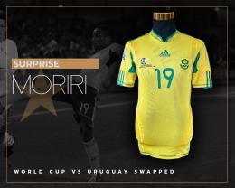 42   -  SURPRISE MORIRI #19 | 2010 SOUTHAFRICA WORLD CUP | GAME WORN vs URUGUAY | UNWASHED | SWAPPED