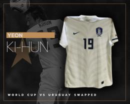 43   -  YEOM KI-HUN #19 | 2010 SOUTH KOREA WORLD CUP | GAME WORN vs URUGUAY | UNWASHED | SWAPPED