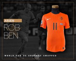 44   -  ARJEN ROBBEN #11 | 2010 NETHERLANDS WORLD CUP | GAME WORN vs URUGUAY | UNWASHED | SWAPPED