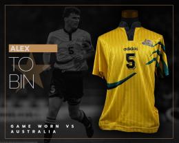 48   -  ALEX TOBIN #5 | 1997 CONFEDERATIONS CUP AUSTRALIA | GAME WORN VS URUGUAY