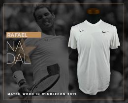 5   -  RAFAEL NADAL | 2019 WIMBLEDON | MATCH WORN JERSEY