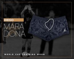 52   -  DIEGO MARADONA #10 | 1986 ARGENTINA WORLD CUP | TRAINING WORN SHORT