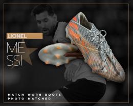 54   -  LIONEL MESSI #10 | 2021 BARCELONA | PHOTO-MATCHED BOOTS | WORN IN LAST 6 out 7 MATCHES BARCELONA CAREER