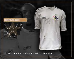 58   -  RONALDO NAZARIO #9 | ZAMORANO FAREWELL MATCH | GAME WORN | UNWASHED