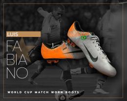 59   -  LUIS FABIANO #9 | 2010 BRAZIL WORLD CUP | MATCH WORN BOOTS