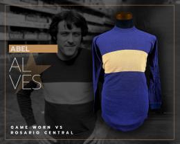 68   -  ABEL ALVES #5 | 1976 BOCA JUNIORS | GAME WORN vs ROSARIO CENTRAL