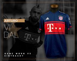 90   -  ARTURO VIDAL #23 | 2017/18 BAYERN MÜNCHEN |GAME WORN vs EINTRACHT