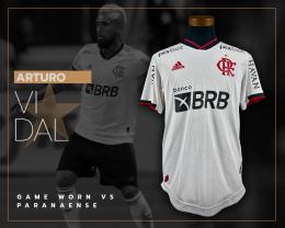 94   -  ARTURO VIDAL #32 | 2022 FLAMENGO COPA DO BRASIL |  GAME WORN vs PARANAENSE 