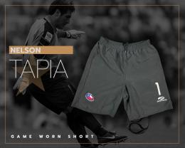 117   -  NELSON TAPIA #1 | 2004 WCQ CHILE | GAME WORN vs BRAZIL | SHORT