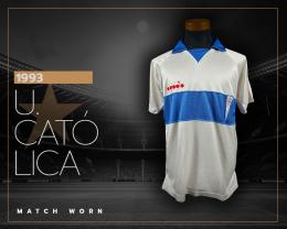 156   -  UNIVERSIDAD CATÓLICA #6 | 1993 MATCH WORN | RARE NO SPONSOR