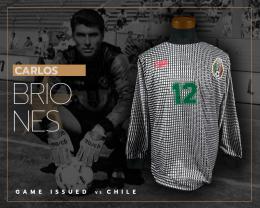 16   -  CARLOS BRIONES #12 | 1996 MEXICO | GAME ISSUED VS CHILE | SWAPPED