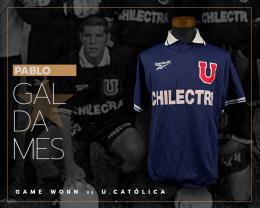 171   -  PABLO GALDAMES #21 | C-1997 UNIVERSIDAD DE CHILE  | GAME WORN VS U.CATÓLICA  | SWAPPED