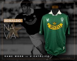 176   -  REINALDO NAVIA  #18 | C-1997 WANDERERS | GAME WORN VS U.CATÓLICA | SWAPPED