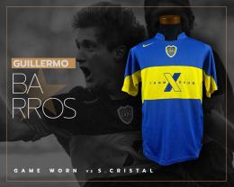 34   -  GUILLERMO BARROS SCHELOTTO #7 | 2005 LIBERTADORES CUP BOCA JUNIORS | GAME WORN vs S.CRISTAL | SWAPPED