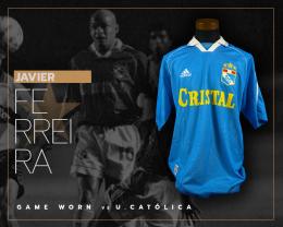 41   -  JAVIER FERREIRA #10 | 1999 SPORTING CRISTAL | GAME WORN vs U. CATÓLICA | SWAPPED