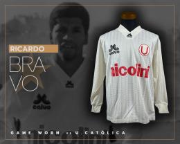 42   -  RICARDO BRAVO #4 | 1994 UNIVERSITARIO | GAME WORN vs U. CATÓLICA | SWAPPED