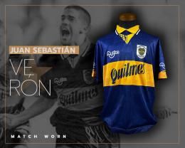 51   -  JUAN SEBASTIÁN VERÓN #11 | 1996 BOCA JUNIORS | MATCH WORN | SIGNED 