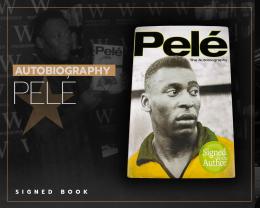 58   -  PELÉ HAND SIGNED BOOK  | 2006 THE AUTOBIOGRAPHY | BECKETT LOA