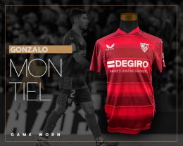 70   -  GONZALO MONTIEL #2 | 2022/23 SEVILLA | GAME WORN vs BETIS | PHOTOMATCHED