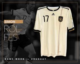 86   -  SIMON ROLFES #17 | 2011 GERMANY FRIENDLY | GAME WORN VS URUGUAY | SWAPPED