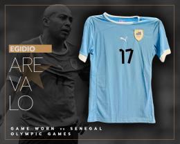 88   -  EGIDIO AREVALO RIOS #17 | 2012 URUGUAY OLYMPIC GAMES | GAME WORN vs SENEGAL | UNWASHED 