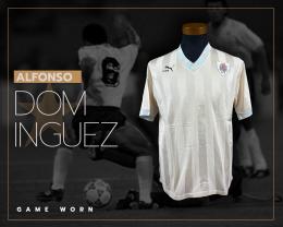 92   -  ALFONSO DOMINGUEZ #6 | 1990 WORLD CUP URUGUAY | GAME WORN vs ITALY