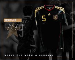 97   -  SERDAR TASCI #5 | 2010 GERMANY WORLD CUP | GAME WORN vs URUGUAY | UNWASHED | SWAPPED