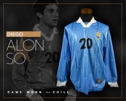 99   -  DIEGO ALONZO #20 | 2000 WCQ URUGUAY | GAME WORN vs CHILE | SWAPPED