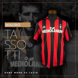 100   -  MAURO TASSOTTI #2 | 1989/90 AC MILAN | GAME WORN vs LAZIO 