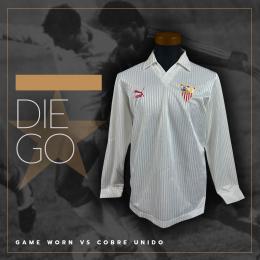 102   -  DIEGO #5 | 1990 SEVILLA FRIENDLY | GAME WORN vs COBRE UNIDO