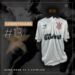 106   -  CORINTHIANS #13 | 1996  LIBERTADORES  | GAME WORN VS U.CATÓLICA | SWAPPED