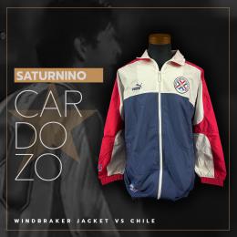 110   -  JOSE SATURNINO CARDOZO #20 | 2002 WCQ PARAGUAY | WINDBRAKER JACKET vs CHILE | PLAYER PROVENANCE