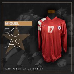 119   -  MIGUEL ROJAS #17 | 1994 CHILE | GAME WORN vs ARGENTINA